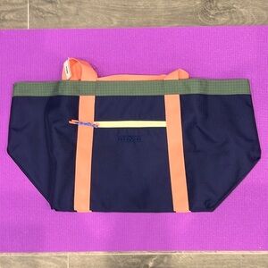 PINK Victoria's Secret weekender Navy Tote Bag with zipper top